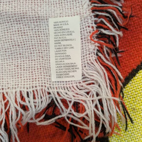 Vintage 1993 I Tawt I Taw A Puddy Tweety Bird Sylvester Blanket - Picture 2 of 6